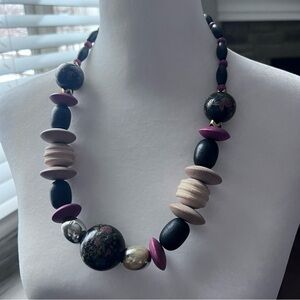 Vintage beaded chunky necklace